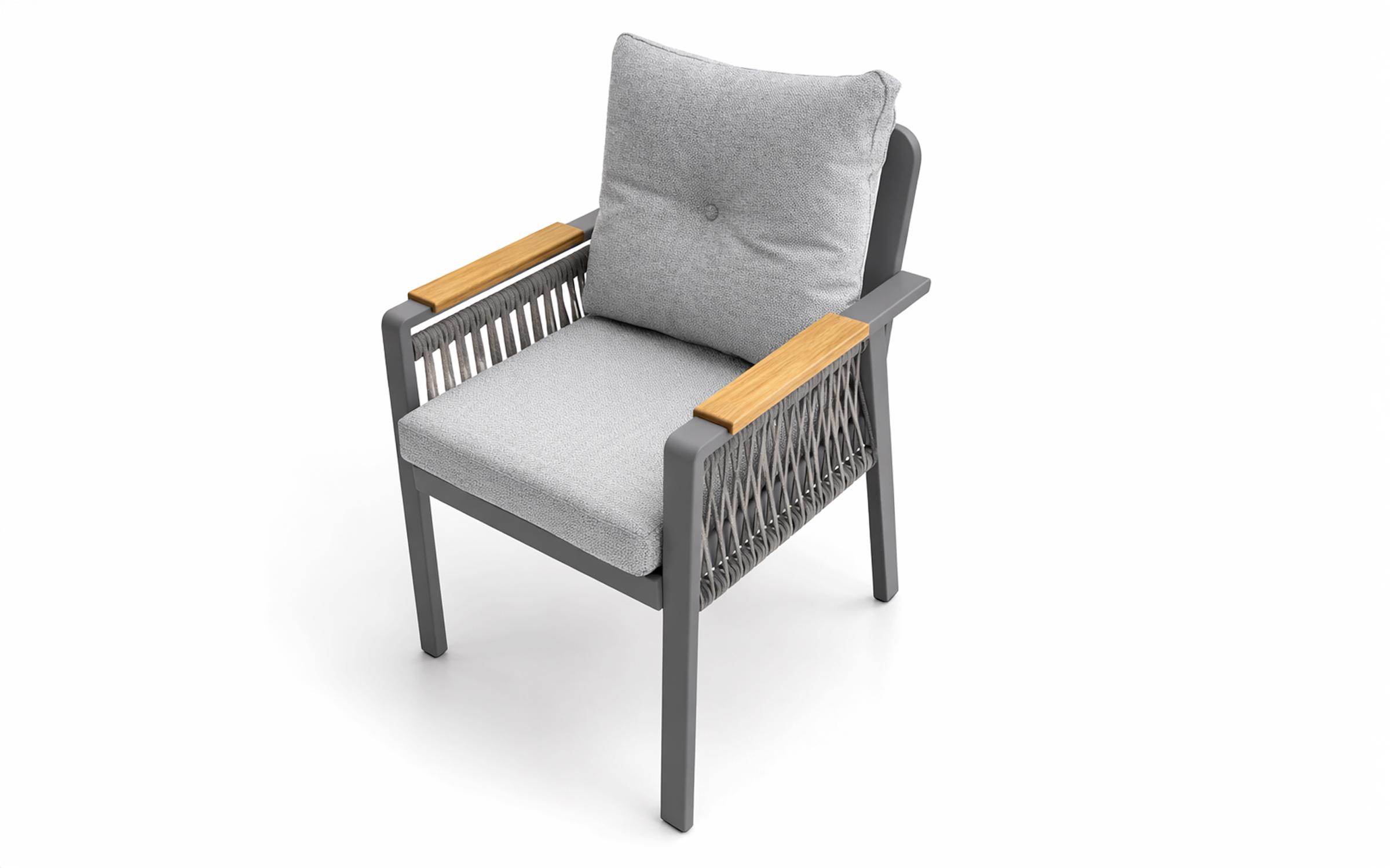 Garden chair Artemis, cappuccino + anthracite  2